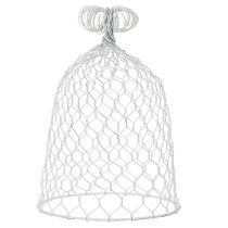 gjenstander Vintage bjelle i ståltråd for rustik borddekorasjon i landlig stil, 23 cm