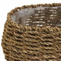 gjenstander Plantekurv med håndtak kurv blomsterkurv L23/35cm sett med 2