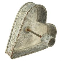 gjenstander Hjerte dekorativ lysestake lysestake antikk 13x14cm
