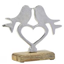 gjenstander Hjertepynt til plass med fuglepynt bryllup 16,5×19,5cm