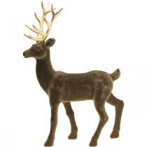gjenstander Dekorativ hjort dekorativ figur dekorativ reinflokk brun H46cm