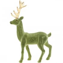 gjenstander Dekorativ hjort dekorativ figur dekorativ reinflokk grønn H37cm