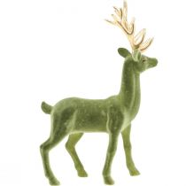 gjenstander Dekorativ hjort dekorativ figur dekorativ reinflokk grønn H37cm