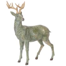 gjenstander Hjortefigur, dekorativ, stående, detaljert, 43 cm