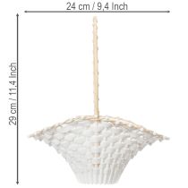 gjenstander Kurv til bryllupsblomsterpike 24 cm x 17 cm