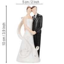gjenstander Bryllupsfigur brud og brudgom 10,5 cm