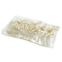 gjenstander Bryllupsnål med hjertekrem 12cm 16 stk