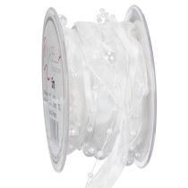 gjenstander Bryllupsbånd hvitt 20mm 5m