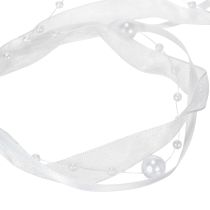 gjenstander Bryllupsbånd hvitt 20mm 5m