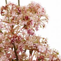 Blomstrende deco gren mørk rosa Kunstige engblomster 88cm