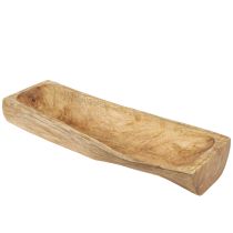 gjenstander Tredekor med hul dekorativ skål laget av tre 40×13–16cm×6,5cm