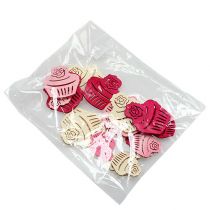 gjenstander Trecupcakes borddekorasjon pastellfarger muffins bursdagsdekorasjon 24 stk