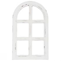 gjenstander Tredekor shabby chic dekorativ vinduskarm tre hvit 29,5×48cm