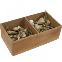 gjenstander Trehjerte juletrepynt 4,5cm 36 stk