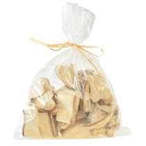 gjenstander Trehjerter med bjørkebark Bjørkehjerter 3–4cm 30 stk