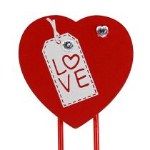 gjenstander Treklips hjerte &quot;Love&quot; dekorativt hjerte Valentinsdag gave 2stk