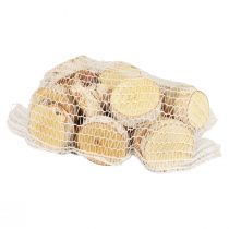 gjenstander Treskiver, dekorativt bjørketre, naturlig bark, Ø7-9 cm, DIY borddekorasjon, 18 deler