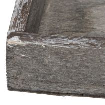 gjenstander Rustikk dekorativt brett for stilig borddekorasjon, 15 cm, 4 stk.