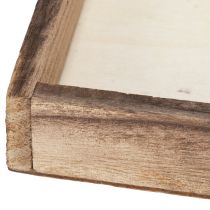 gjenstander Trebrett, rustikk design, perfekt for dekorasjon hjemme eller på kontoret, 15 cm, 4 deler