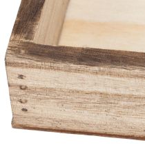 gjenstander Rektangulært trebrett for planting og dekorasjon. Allsidig bruk. Robust design. 30 cm, 4 deler.