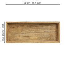 gjenstander Trebrett rektangulært dekorativt brett tre 39×15,5×4cm 2stk