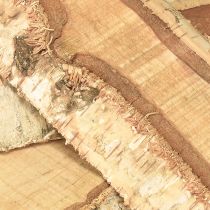 gjenstander Trebrett med bjørkedekorasjon av trebark 25 × 10 × 2 cm 4 stk.