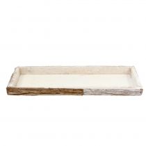 gjenstander Trebrett med bark naturkalket 59×20cm 2stk