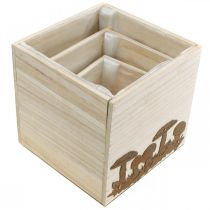 gjenstander Planteterninger, blomsterkasse, høstdekorasjon med patina 20/16/12cm sett med 3