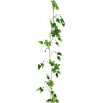 Humlekrans, hagedekorasjon, kunstplante, sommer 185cm grønn