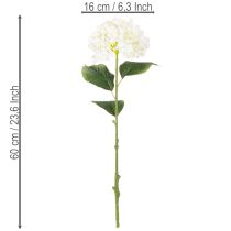 gjenstander Kunstig hortensia med lang stilk, kunstig blomst, 60 cm