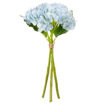 gjenstander Kunstige hortensiablomster, naturtro design, til stuedekorasjon, 34 cm, 3 stk.