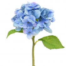 Hortensia blå kunstblomst 36cm