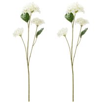 gjenstander Kunstig hortensiablomst for elegant, moderne interiørdesign, 80 cm, 2 stk.