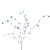gjenstander Kunstig, delikat blomstrende gren med iriserende blomster, 98 cm