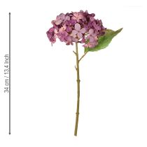 gjenstander Kunstige hortensiaer lilla kunstige blomster hortensia 34 cm 2 stk