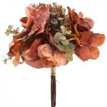 Hortensia bukett kunstige blomster borddekorasjon blomsterdekorasjon 32cm