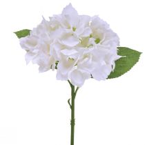 gjenstander Hortensia Artificial White Real Touch Flowers 33cm