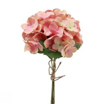gjenstander Hortensia kunstig panikk hortensia rosa laks 35cm 3stk