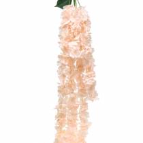 Dekorativ blomsterkrans kunstig aprikos 135cm 5 tråder