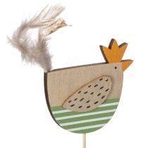 gjenstander Kyllingpæler i påskedesign for munter vårdekorasjon, 7 cm, 12 stk.