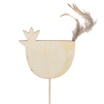 gjenstander Kyllingpæler i påskedesign for munter vårdekorasjon, 7 cm, 12 stk.