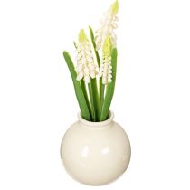 gjenstander Kunstig blomstervase med hyasint for elegant borddekorasjon og stilig utseende, 20 cm