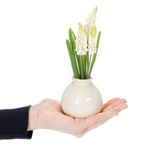 gjenstander Kunstig blomstervase med hyasint for elegant borddekorasjon og stilig utseende, 20 cm