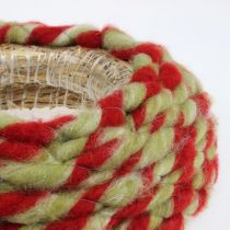 gjenstander Ullveke 10m mørk rød