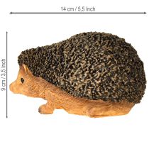 gjenstander Pinnsvin dekorativ høstfigur håndmalt brun 14×9,5×9 cm