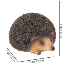 gjenstander Pinnsvinpyntfigur, liten borddekorasjon til høsten, 8 cm
