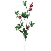 gjenstander Ilex Artificial Holly Berry Branch Røde Bær 75cm