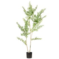 gjenstander Kunstig plante i potte, 130 cm høy, grønn, dekorativ