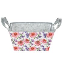 gjenstander Jardiniere vårblomsterkasse metalldekorasjon 20 × 12,5 × 10 cm