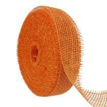 gjenstander Jutebånd, lys oransje, 5 cm bredt, 40 m langt